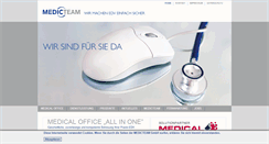 Desktop Screenshot of medicteam.de